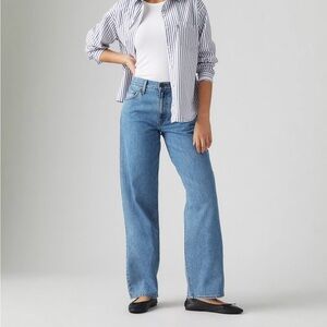 Levi’s Premium Baggy Dad Jeans – Relaxed 90s Straight Leg Denim in Size 26